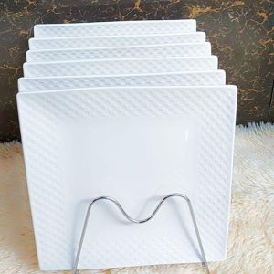 dinnerware square plates (6pcs)